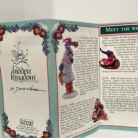 Schmid, David Wenzel, Hidden Kingdom, Kringle Hollow 1992, 12 piece set - Picture 10 of 14